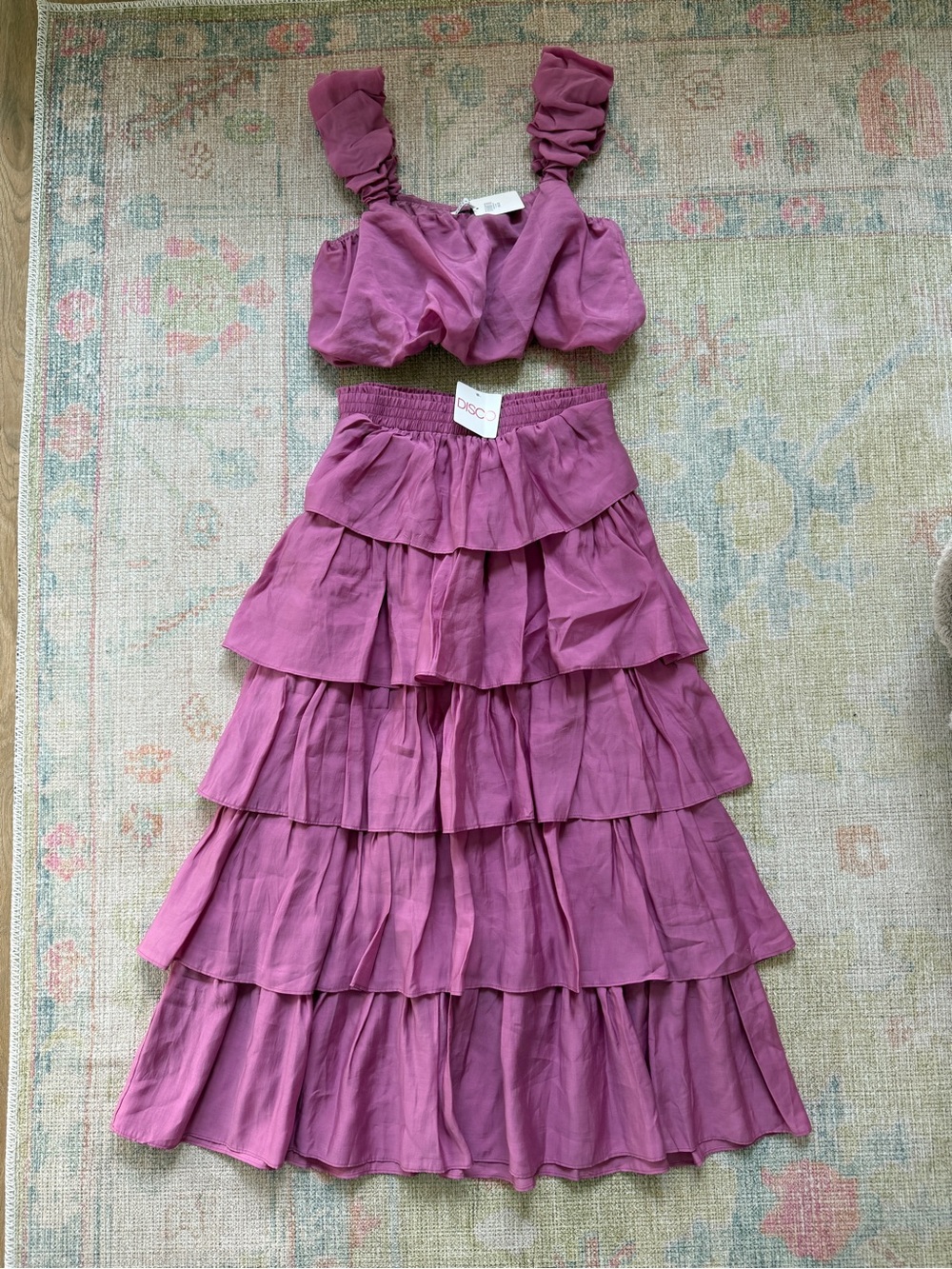 NWT | 2 piece orchid midi set | medium